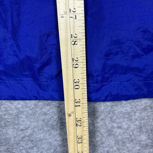 VTG Columbia Windbreaker Mens XL Blue Green 1/2 Zip Pullover Jacket Packable - Picture 12 of 13